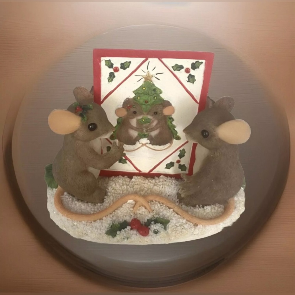 GREAT Charming Tails Seasons Greetings (98/465) ORIGINAL BOX Christmas Edition